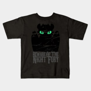 Beware of the night fury Kids T-Shirt